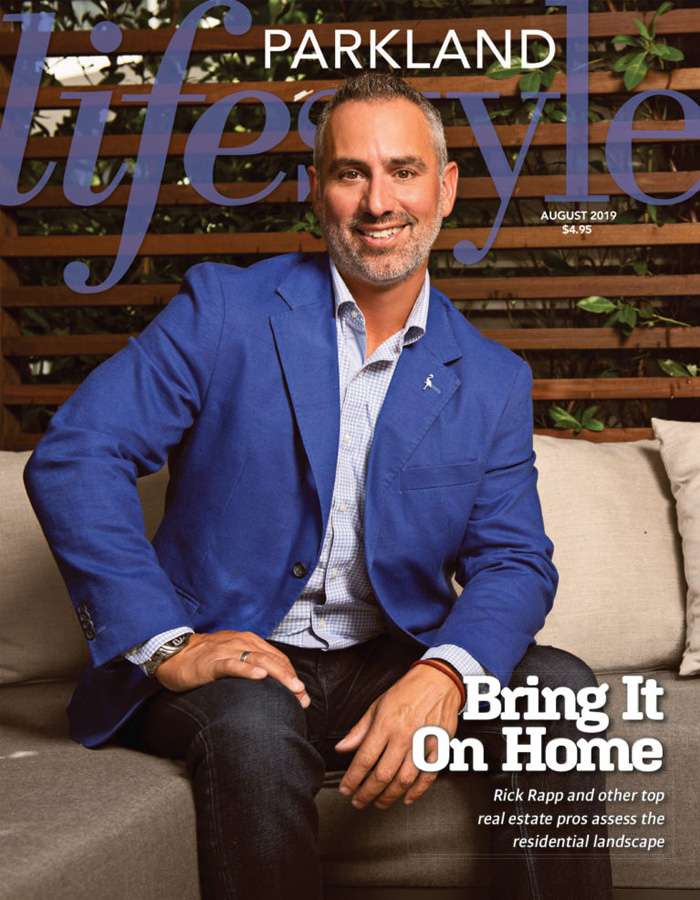 Rick Rapp, Broker/Owner of Travers Miran Realty, on the cover of Parkland Lifestyle magazine